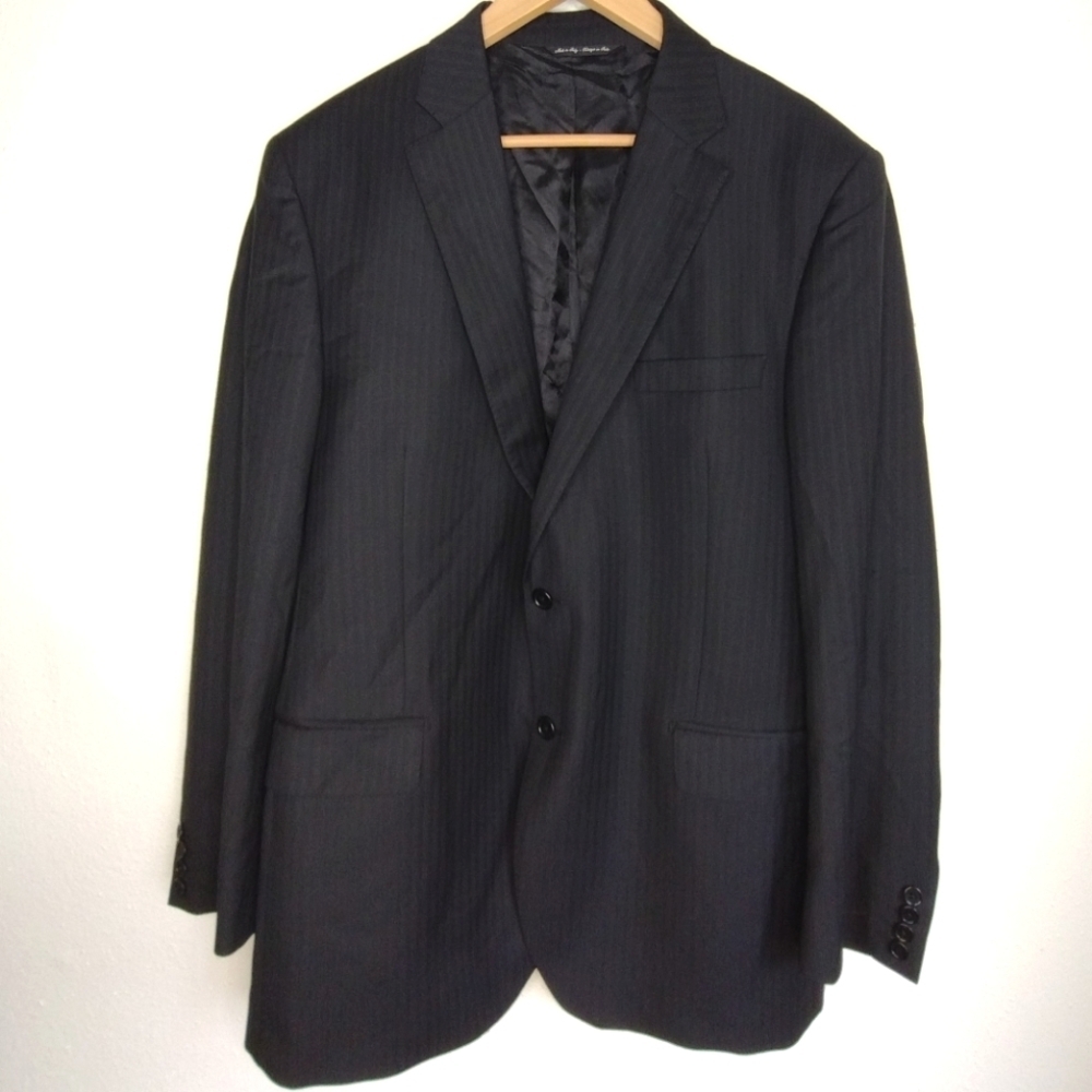Ermenegildo Zegna Saks Fifth Avenue Classic Wool Office Sport Coat Blazer Sz 44R - Picture 2 of 16